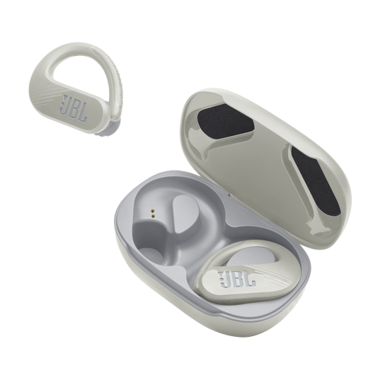 JBL Endurance Peak 3 - White - Dust and water proof True Wireless active earbuds - Detailshot 8